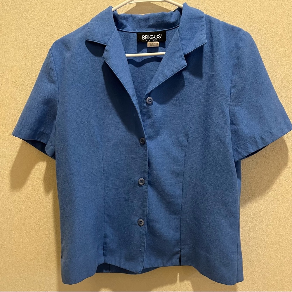 Cool blue button down t shirt